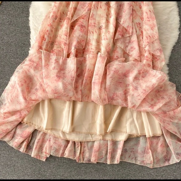 Chiffon Floral Dress - Picture 6 of 13